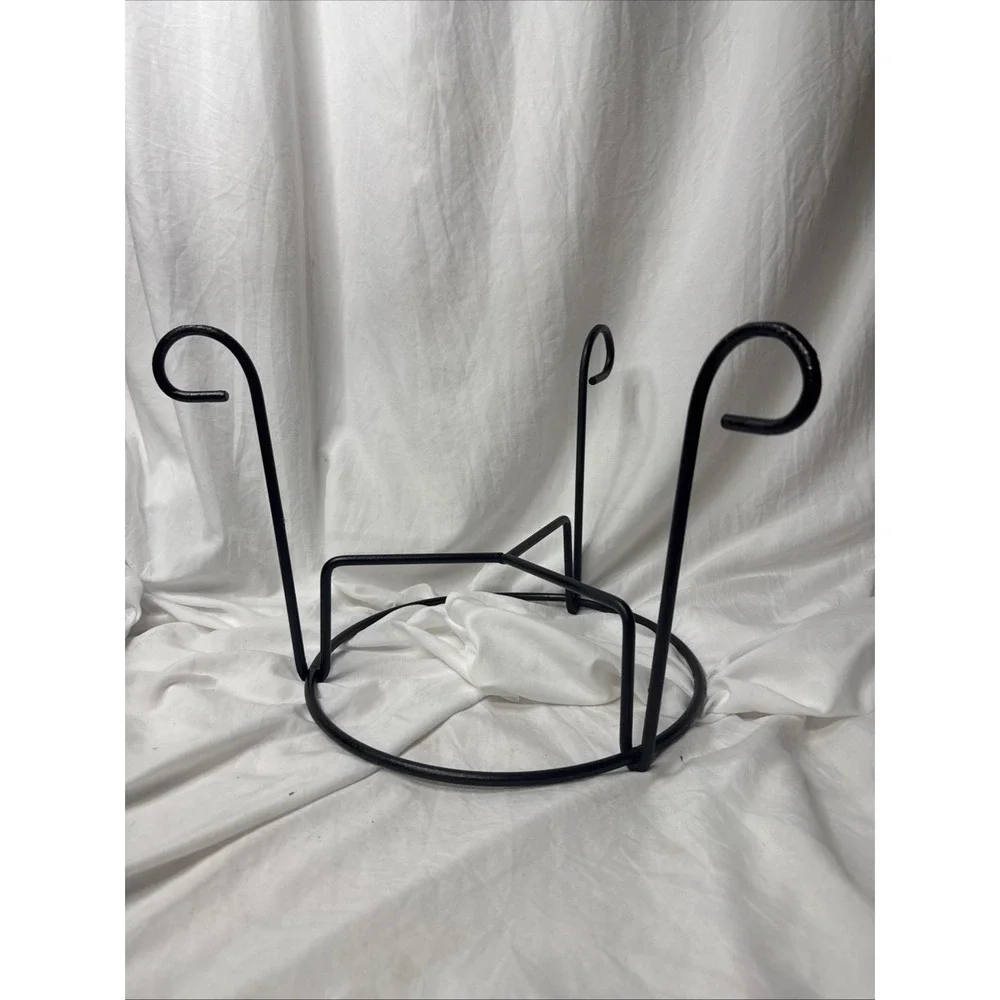 Wrought Iron Stand Whiskey Barrel Rain Barrels Planter Drink Dispenser Pedestal
